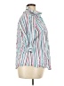Woman Within Stripes Teal 3/4 Sleeve Button-Down Shirt Size 18 (L) - photo 4