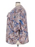 Faded Glory 100% Polyester Paisley Blue 3/4 Sleeve Blouse Size 3X - photo 5
