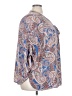 Faded Glory 100% Polyester Paisley Blue 3/4 Sleeve Blouse Size 3X - photo 4