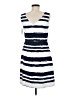 DressBarn Stripes Blue Casual Dress Size 6 - photo 2