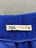 Zara Tweed Blue Casual Pants Size S - photo 4