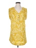 Love 21 100% Polyester Yellow Short Sleeve Blouse Size XS - photo 1