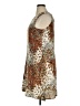 Notations 100% Rayon Animal Print Brown Cocktail Dress Size XL - photo 5