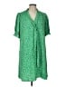 DKNY 100% Polyester Green Casual Dress Size 12 - photo 1