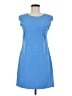 Everly Solid Blue Casual Dress Size M - photo 1