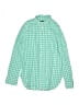 J.Crew Checkered-gingham Green Long Sleeve Button-Down Shirt Size 2 - photo 1