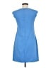 Everly Solid Blue Casual Dress Size M - photo 2