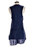 Blue Life 100% Rayon Solid Blue Romper Size XS - photo 2