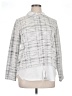 Ann Taylor Factory Silver Long Sleeve Blouse Size XL - photo 1