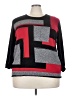 Alfred Dunner Graphic Black Pullover Sweater Size 3X - photo 1