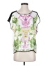 Clover Canyon 100% Polyester White Short Sleeve Blouse Size XS - photo 1