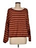 Free People Stripes Brown Pullover Sweater Size M - photo 1