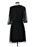 En Focus Studio 100% Polyester Solid Black Casual Dress Size 10 - photo 2