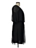 En Focus Studio 100% Polyester Solid Black Casual Dress Size 10 - photo 4