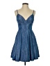 B. Darlin 100% Polyester Stars Blue Cocktail Dress Size 5 - 6 - photo 1