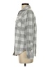 BeachLunchLounge Houndstooth Gray Long Sleeve Blouse Size XS - photo 5