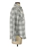 BeachLunchLounge Houndstooth Gray Long Sleeve Blouse Size XS - photo 4