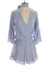 Blue Life 100% Rayon Stripes Blue Romper Size S - photo 1