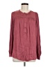 Nordstrom 100% Polyester Burgundy Long Sleeve Blouse Size M - photo 1