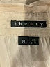 Theory Tan 3/4 Sleeve Button-Down Shirt Size M - photo 7