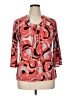 Worthington Red 3/4 Sleeve Blouse Size XL - photo 1