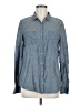 Caslon Tweed Blue Long Sleeve Button-Down Shirt Size M - photo 1