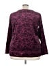Woman Within 100% Polyester Paisley Burgundy Pullover Sweater Size 22 (1X) - photo 2