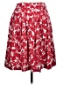 Talbots Print Red Casual Skirt Size 6 Petite - photo 1