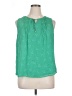 Croft & Barrow 100% Polyester Green Sleeveless Blouse Size XL (petite) - photo 1