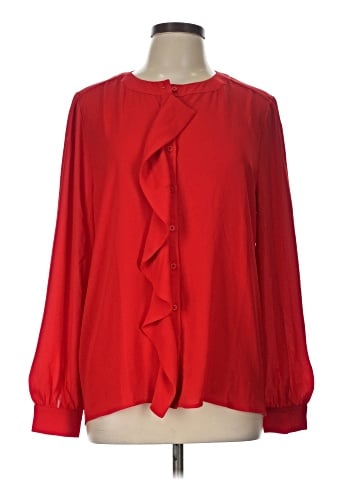 Ann Taylor Long Sleeve Blouse (view 1)