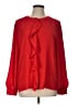 Ann Taylor Red Long Sleeve Blouse Size L - photo 1