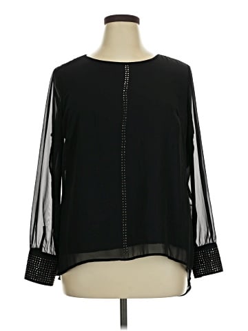 Roz & Ali Long Sleeve Blouse (view 1)