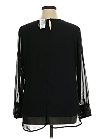 Roz & Ali Long Sleeve Blouse (view 2)