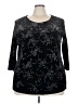 Notations Black 3/4 Sleeve T-Shirt Size 3X - photo 1