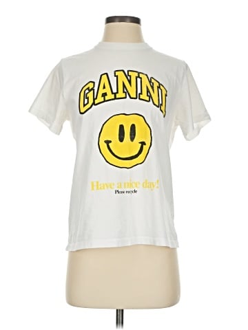 Ganni Short Sleeve T-Shirt (view 1)