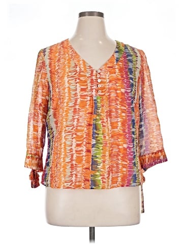 Coldwater Creek 3/4 Sleeve Silk Top (view 1)