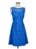 DressBarn 100% Polyester Blue Cocktail Dress Size 4 - photo 1