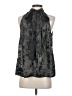 BCBGMAXAZRIA 100% Polyester Silver Sleeveless Blouse Size S - photo 2