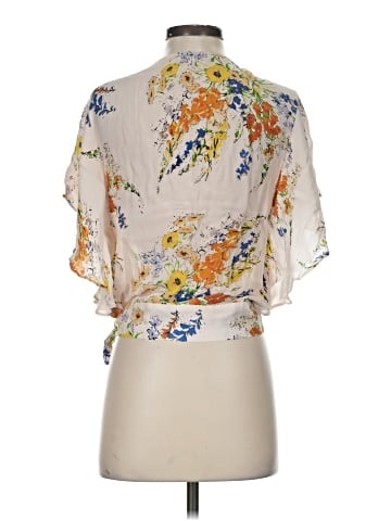 Parker Short Sleeve Silk Top (view 2)