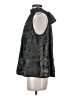 BCBGMAXAZRIA 100% Polyester Silver Sleeveless Blouse Size S - photo 5