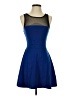 Forever 21 Color Block Blue Cocktail Dress Size S - photo 1