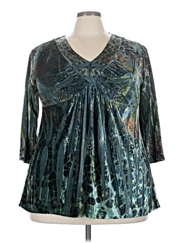 One World 3/4 Sleeve Blouse (view 1)
