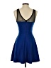 Forever 21 Color Block Blue Cocktail Dress Size S - photo 2