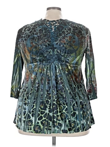 One World 3/4 Sleeve Blouse (view 2)