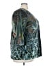 One World Teal 3/4 Sleeve Blouse Size 3X - photo 4