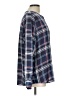 Violet & Claire Plaid Blue Long Sleeve Blouse Size L - photo 4