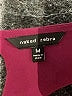 Naked Zebra 100% Polyester Burgundy Sleeveless Blouse Size M - photo 7