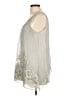 Soft Surroundings Silver Sleeveless Blouse Size L - photo 5