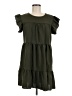 Shein 100% Polyester Solid Green Casual Dress Size 6 - photo 1