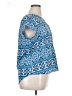 Croft & Barrow 100% Polyester Blue Short Sleeve Blouse Size XL (petite) - photo 4